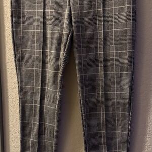 Romeo & Juliet Couture Men's Black and White Checkered Pants